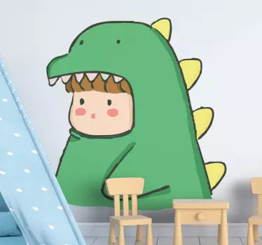 Nálepka pre deti dinosaurov kostým - Tenstickers
