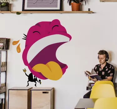 Nálepka pre deti farebná spievajúca tvár - Tenstickers