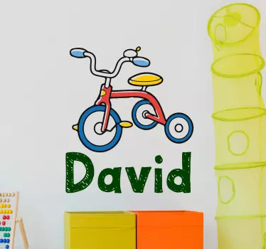 Nálepka pre deti farebný dizajn detského bicykla - Tenstickers