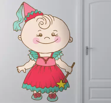 Nálepka pre deti hravá postavička bábätka - Tenstickers