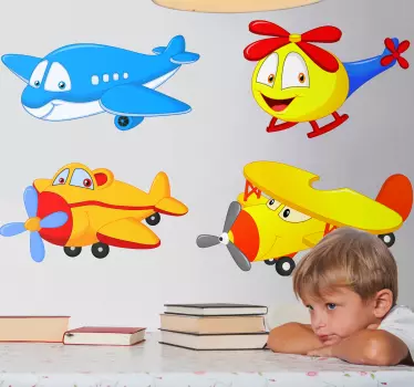 Nálepka pre deti hravé lietajúce tvory - Tenstickers