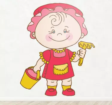 Nálepka pre deti hravý detský maliar - Tenstickers