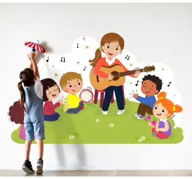 Nálepka pre deti hudobné vystúpenie - Tenstickers