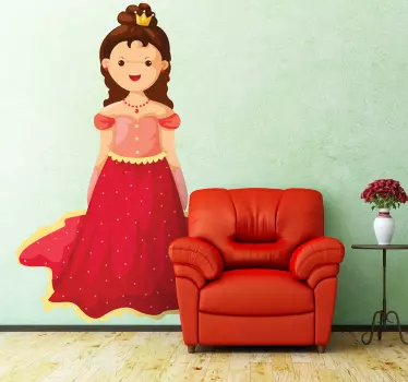 Nálepka pre deti kráľovná princezná - Tenstickers