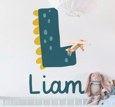 Nálepka pre deti liamovo hravé písmenko - Tenstickers