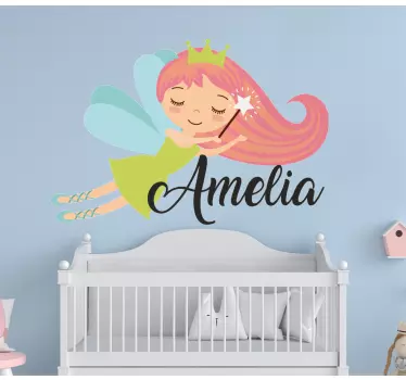 Nálepka pre deti lietajúca víla princezná - Tenstickers