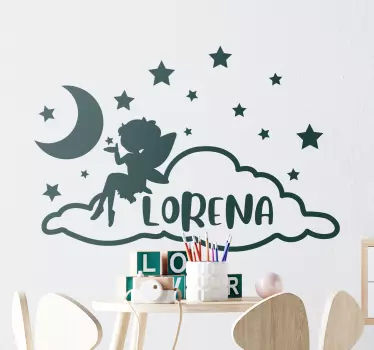 Nálepka pre deti malá víla v noci - Tenstickers