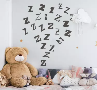 Nálepka pre deti na spánok zzzs dekorácia - Tenstickers