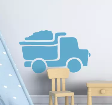Nálepka pre deti nákladný automobil s nákladom - Tenstickers