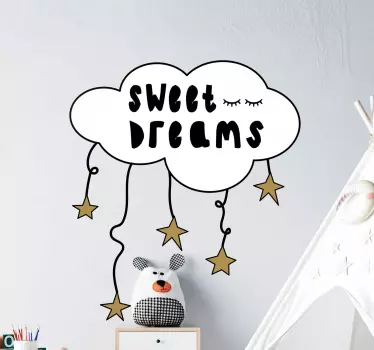 Nálepka pre deti oblak so hviezdami - Tenstickers