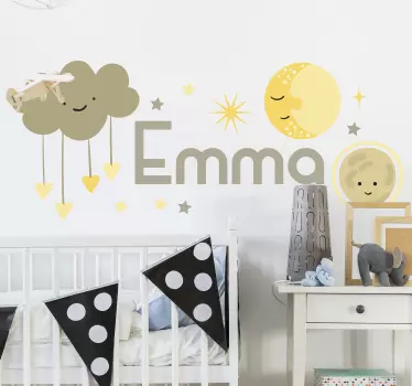 Nálepka pre deti oblaky a nebeské - Tenstickers