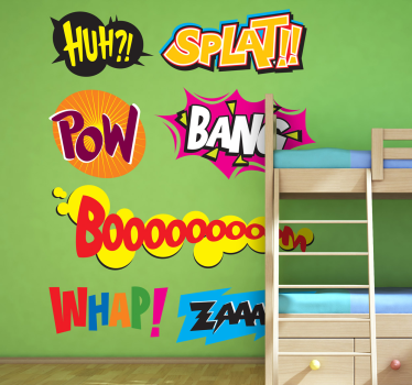 Nálepka pre deti onomatopoeia - Tenstickers