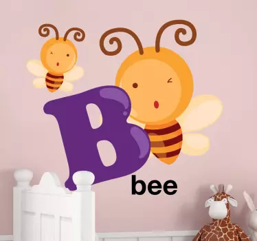 Nálepka pre deti písmeno b - Tenstickers