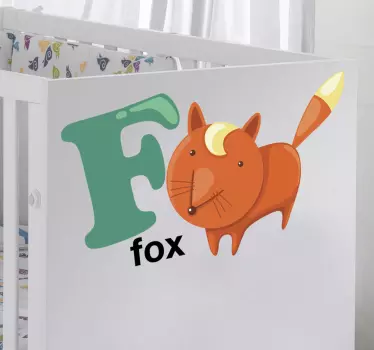 Nálepka pre deti písmeno f - Tenstickers