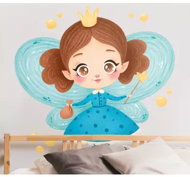 Nálepka pre deti postava rozprávkovej princeznej - Tenstickers