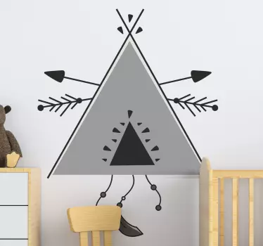 Nálepka pre deti prvok kmeňového vzoru - Tenstickers