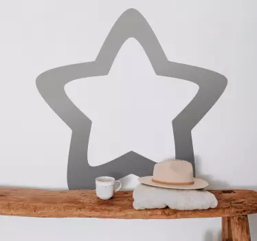 Nálepka pre deti rám v tvare hviezdy - Tenstickers