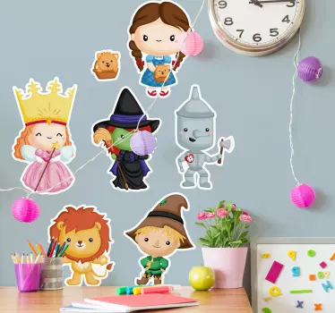 Nálepka pre deti rozkošné rozprávkové postavy - Tenstickers