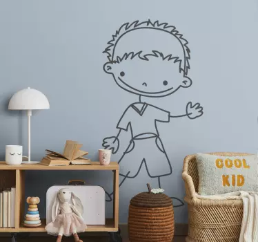 Nálepka pre deti rozmarné detské umelecké dielo - Tenstickers