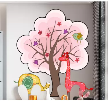 Nálepka pre deti roztomilá zvieracia scéna - Tenstickers