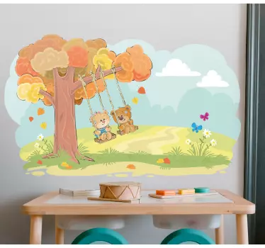 Nálepka pre deti roztomilé medvedíky - Tenstickers