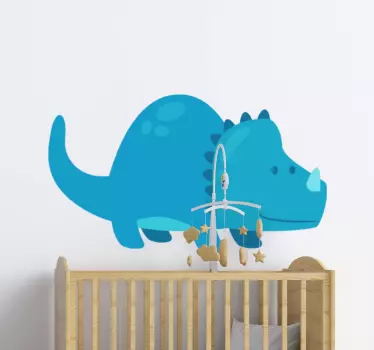 Nálepka pre deti roztomilý animovaný dinosaurus - Tenstickers
