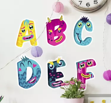 Nálepka pre deti s abecedou abecedy - Tenstickers