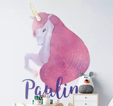 Nálepka pre deti s dizajnom jednorožca - Tenstickers