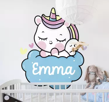 Nálepka pre deti s očarujúcim jednorožcom - Tenstickers