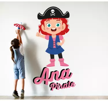 Nálepka pre deti s pirátskym motívom - Tenstickers