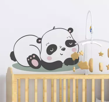 Nálepka pre deti s pôvabnou pandou ilustráciou - Tenstickers