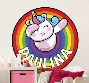 Nálepka pre deti s rozprávkovým dizajnom jednorožca - Tenstickers