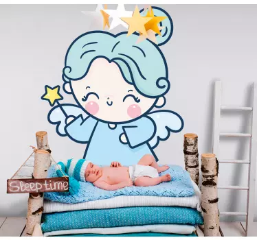 Nálepka pre deti s roztomilou anjelskou ilustráciou - Tenstickers