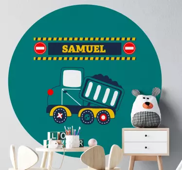 Nálepka pre deti s témou nákladných áut - Tenstickers