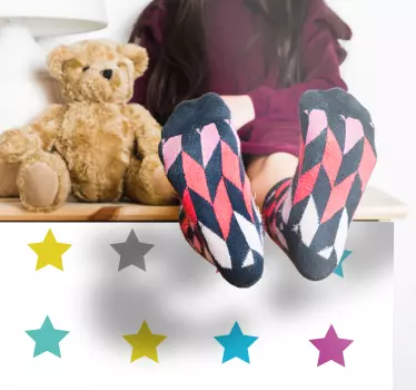 Nálepka pre deti s živými hviezdnymi motívmi - Tenstickers