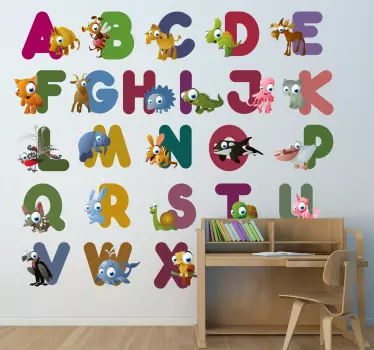 Nálepka pre deti so zvieratami - Tenstickers