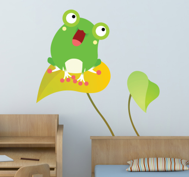 Nálepka pre deti spievajúce žaby na stenu - Tenstickers