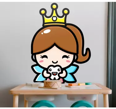 Nálepka pre deti Šťastná zubná víla - Tenstickers