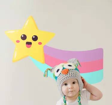 Nálepka pre deti Šťastný hviezdny dizajn - Tenstickers