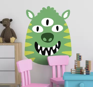 Nálepka pre deti trojoko monštrum - Tenstickers