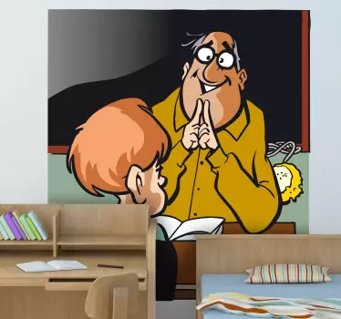 Nálepka pre deti učiteľ v službe - Tenstickers
