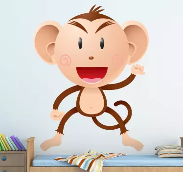 Nálepka pre deti veselá opička - Tenstickers
