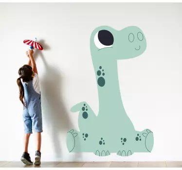 Nálepka pre deti veselý pohyblivý dinosaurus - Tenstickers