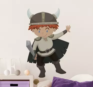 Nálepka pre deti viking dizajn postavičiek - Tenstickers