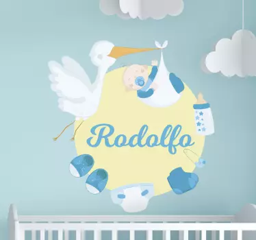 Nálepka pre deti vitaj, zlatko rodolfo - Tenstickers