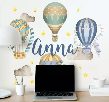 Nálepka pre bábätko vzdušné balóny - Tenstickers