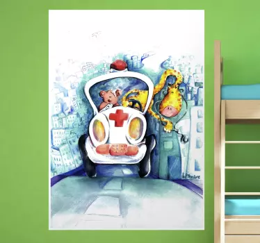 Nálepka pre deti záchrana animálnych zvierat - Tenstickers