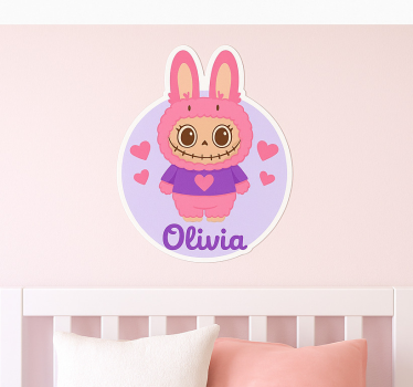 Nálepka pre deti zajačik s menom - Tenstickers