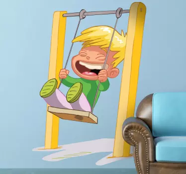 Nálepka pre dieťa na hojdačke - Tenstickers