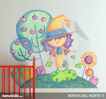 Nálepka pre malé čarodejnice pre deti - Tenstickers
